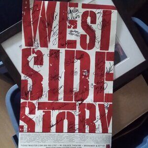 Signed poster from the cast of Broadways "West Side Story" (Palace Theater)